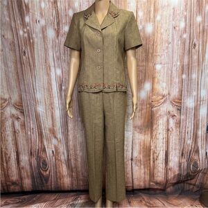 Prophecy Embroidered Lightweight‎ Pantsuit